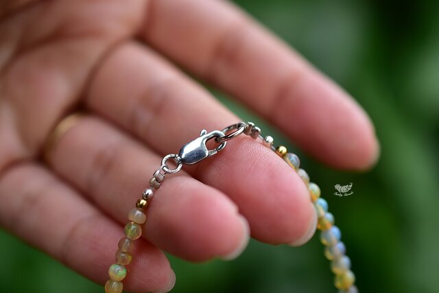 エチオピアオパール☆ビーズブレスレット872 | iichi 日々の暮らしを