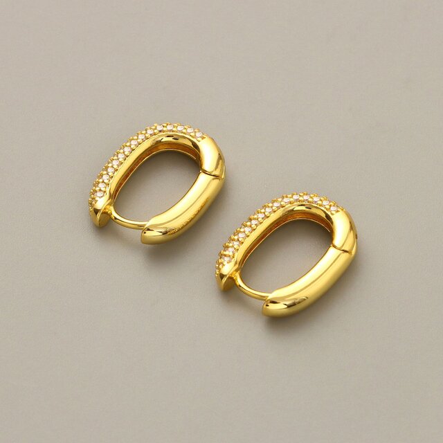 幅約26mm✨✨新品 K18金無垢 \u0026 ダイヤモンド フープピアス