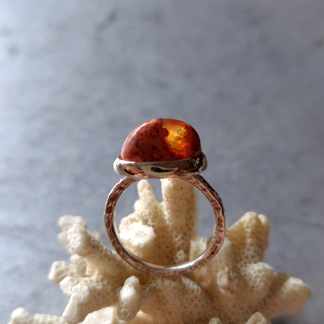 カンテラオパールシルバーリング#13.5