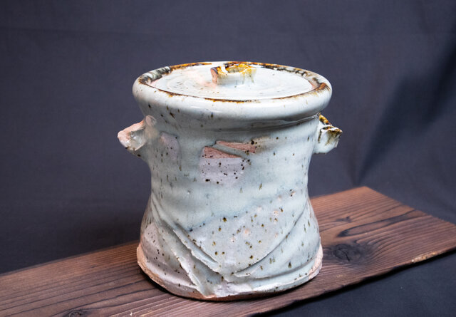 【最終特価】茶道具/水指　岡田輝作 備前窯変水指 茶道 最終特価】茶道具/水指 岡田輝作 備前窯変水指 茶道