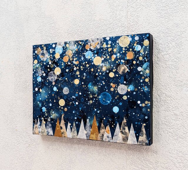 100％品質 雪の森F0号 アクリル原画 日々の暮らしを心地よくする iichi | 絵画