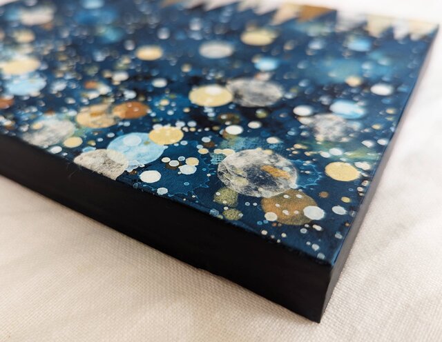 雪の森F0号 アクリル原画 | iichi 日々の暮らしを心地よくする