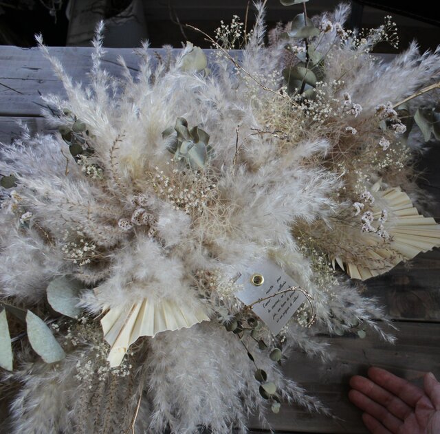 大きなオブジェ№3【約75センチ】 パンパスグラス スモークツリー