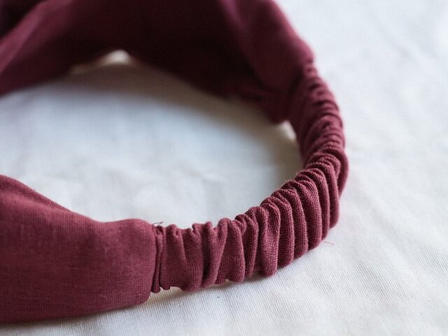 洋服屋さんが作るヘアバンド／ふわふわ大人のコットンダブルガーゼヘア