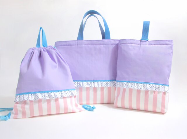 カラフル レッスンバッグ ラベンダー Kids | iichi 日々の暮らしを