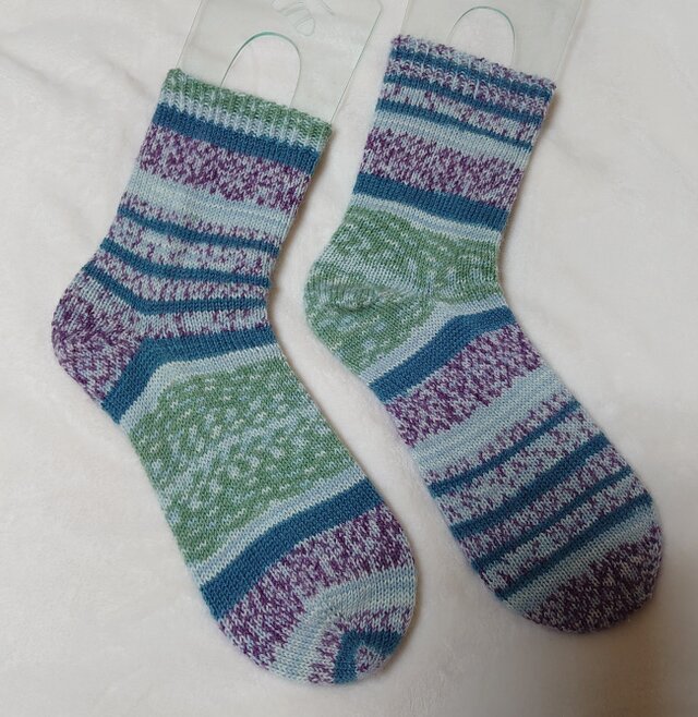 手編み靴下 カメレオンカメラ301