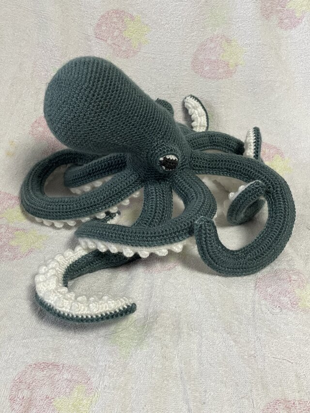 かぎ針編み海洋生物タコかわいい編みぐるみ | iichi 日々の かぎ針編み海洋生物タコかわいい編みぐるみ | iichi 日々の