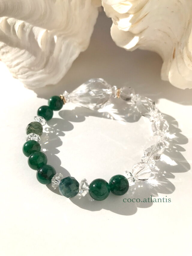 水精と森の時間〜healing bracelet＊*14kgf | iichi 日々の暮らしを