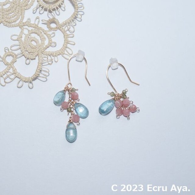 *立春*春の兆しが見え始める時期のアシンメトリーピアス