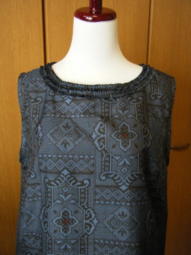 大島紬　チュニック