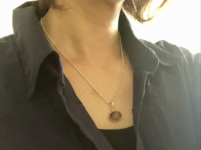 ミモザの庭 ガーデンクォーツネックレス silver | iichi 日々の暮らし