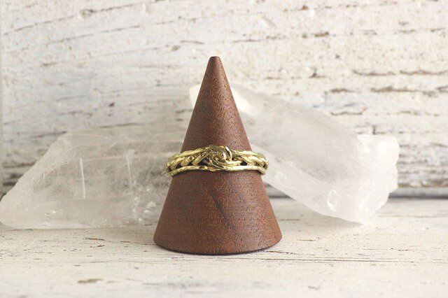 真鍮 縄編みのリング | iichi 日々の暮らしを心地よくするハンドメイド