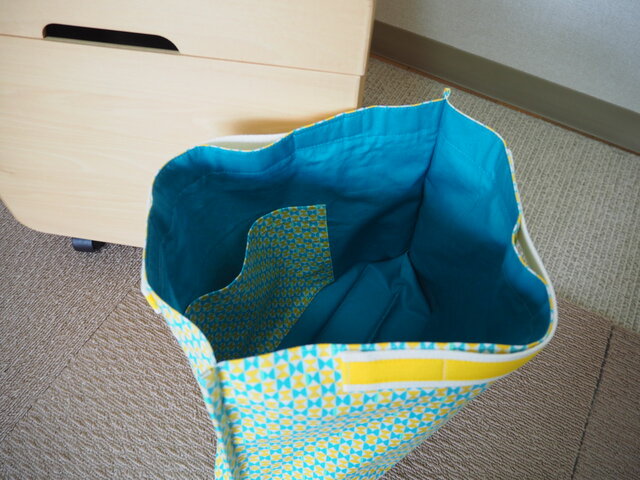 裏付きエコバッグ(ﾁｪｯｸ柄・幾何学柄) 50. | iichi 日々の暮らしを