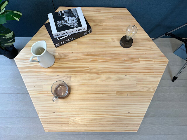 送料無料】 ローテーブル ロ形 60cm角 パイン ウォルナット 木製脚