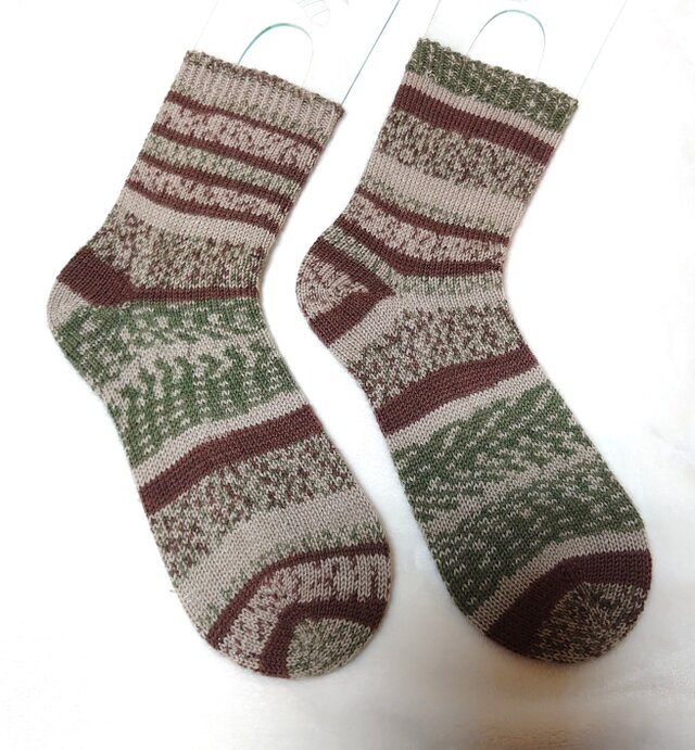 手編み靴下 カメレオンカメラ309