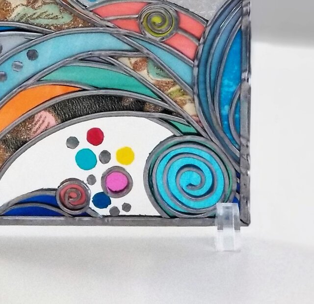 アートのある部屋』スクエアガラス卓上アートパネル | iichi 日々の