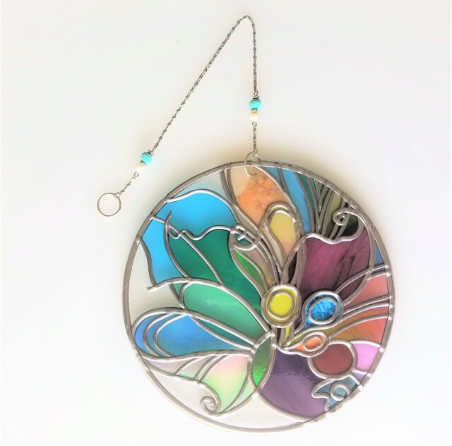 【ハンドメイド作品】幸運サンキャッチャー3本セット 妖精の森3』グラスアートサンキャッチャーオーナメント | iichi