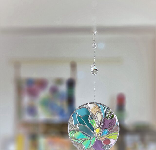 妖精の森3』グラスアートサンキャッチャーオーナメント | iichi 日々の