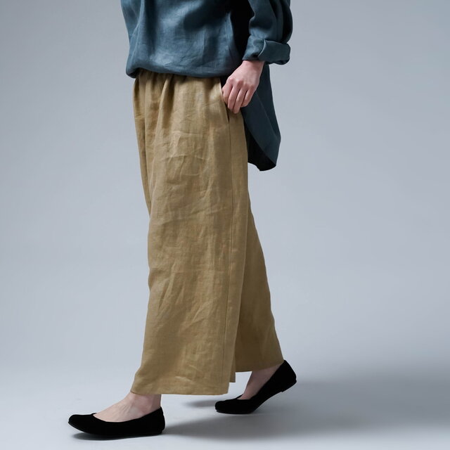 wafu】リネンパンツ 細胞レベルで体感するプレミアムリネン