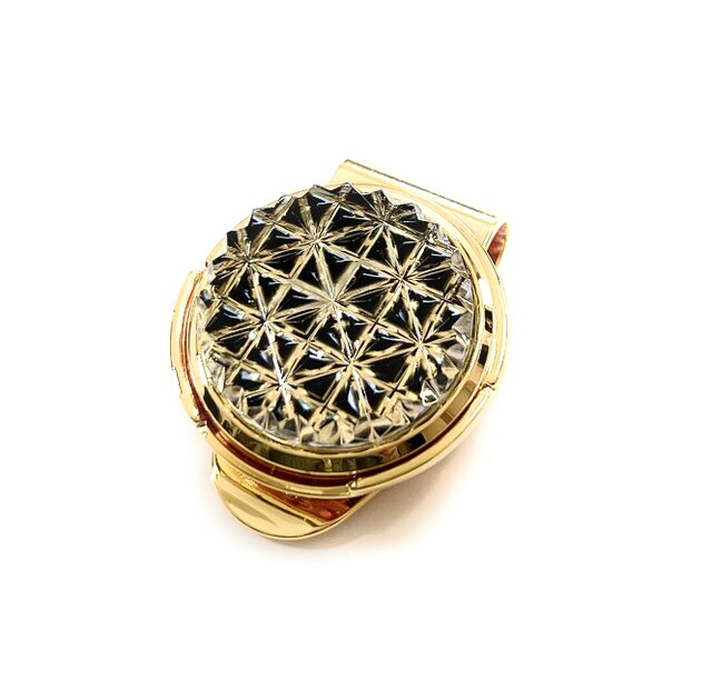 希少　美品　東京切子 KILIKO ゴルフマーカー ゴールド ガラス 桐箱付き 希少 美品 東京切子 KILIKO ゴルフマーカー ゴールド ガラス 桐