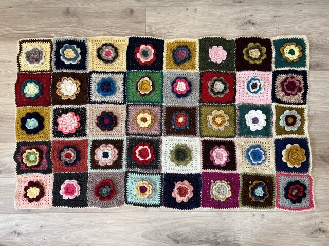 パッチワークブランケット* 立体 | iichi 日々の暮らしを心地よくする