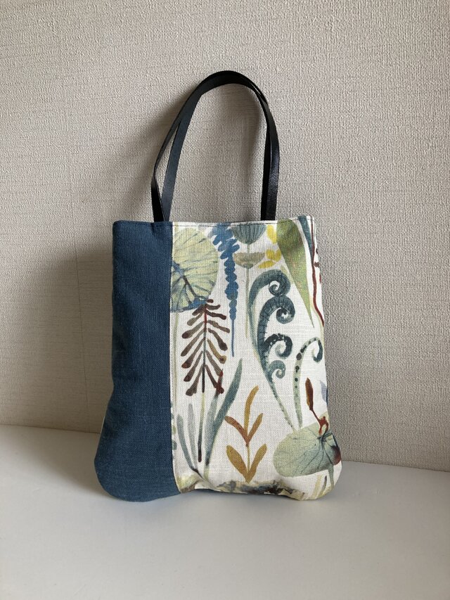 ぺたんこトートバッグＳ（フォグブルー）