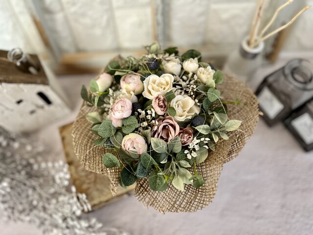 週刊女性 掲載ローズナチュラルアレンジメント お祝い プレゼント 記念