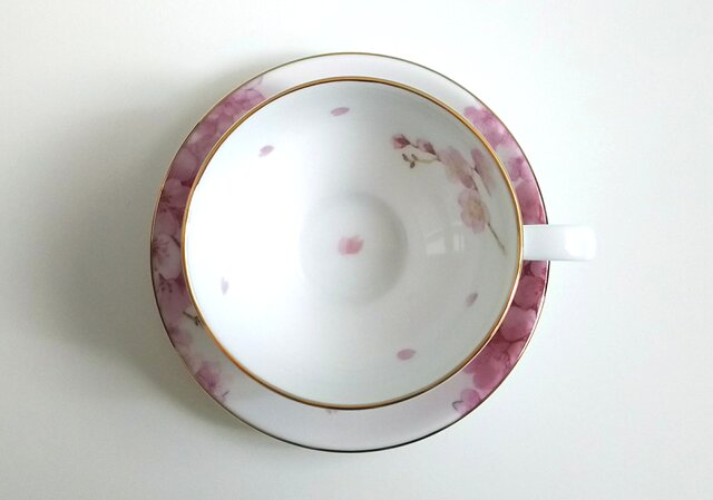京焼 陶あん カップ&ソーサー 1客　皿 カップ 桜　さくら 桜のカップ&ソーサー 1客(この品限り) | iichi 日々の暮らしを心地よく