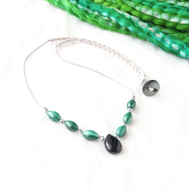 Pear＆Rice Short Necklace