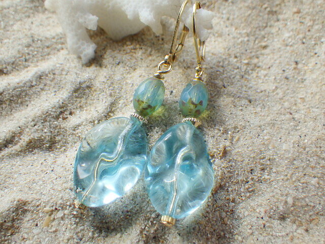 Mermaid's Perfume Bottle Earrings C 人魚姫の香水瓶ピアス
