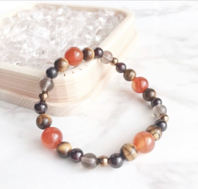 思い通りに人生を変化させる】 カーネリアン タイガーアイ ガーネット