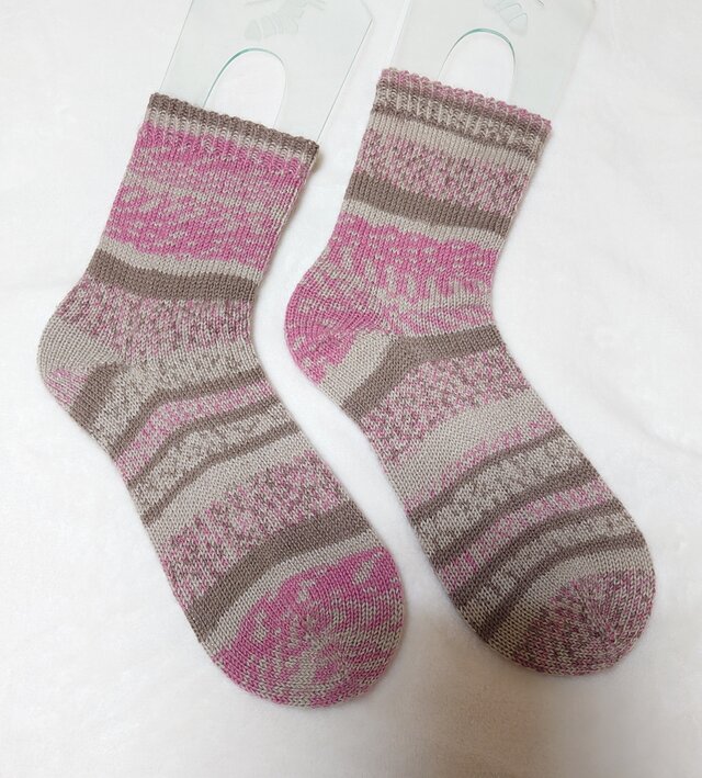 手編み靴下 カメレオンカメラ306