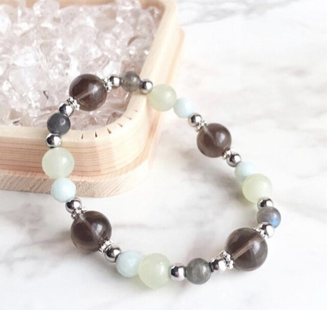 希望や願望を叶える スモーキークォーツ ラブラドライト ニュー