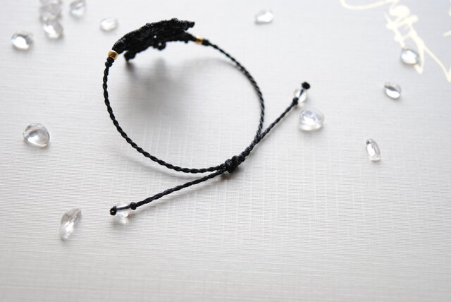 専用＊針◎✦マクラメ編みブレスレット◇1497◇サゲニティッククォーツ❤︎モリオン マクラメ編みブレスレット ターコイズ＆サンストーン（インド産