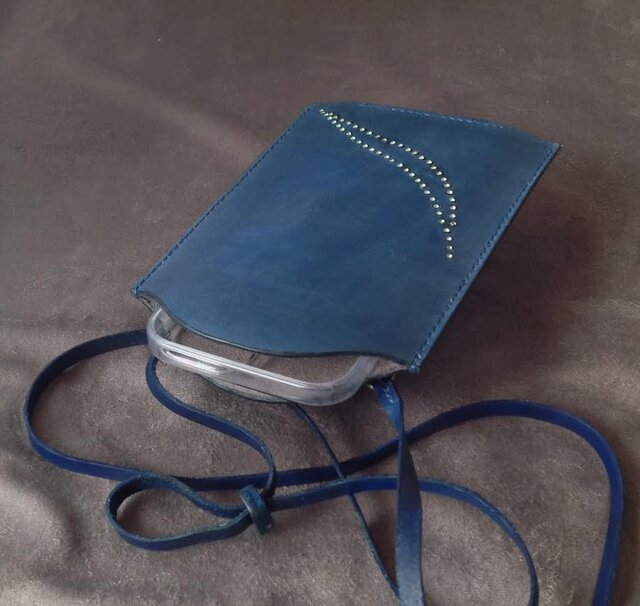 ハンドメイド ポシェット ☆ハンドメイド☆日本製☆ソフト牛革☆お財布ポシェット☆長財布