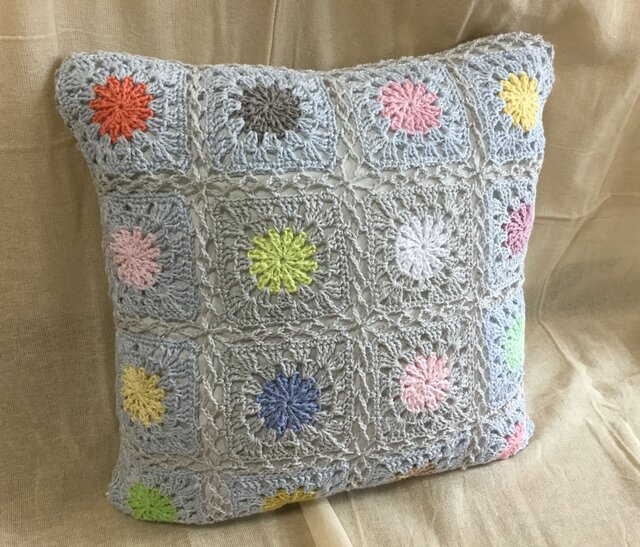 クロシェのシートカバー・クッションカバー（ライトグレー） | iichi