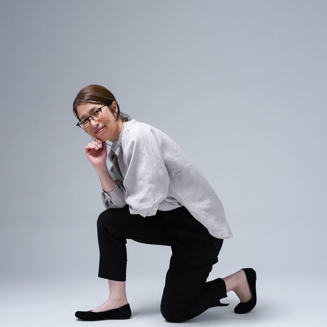 wafu/Lサイズ】リネンパンツ 麗しのサブリナパンツ 伸縮リネン