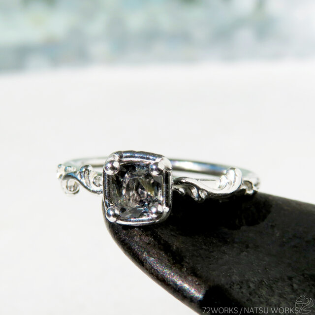 スピネル リング / Botanical Black Spinel Ring