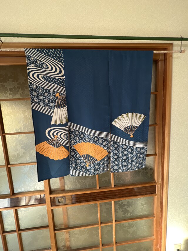 激安通販の 着物リメイク 暖簾 ハンドメイド カーテン・ブラインド