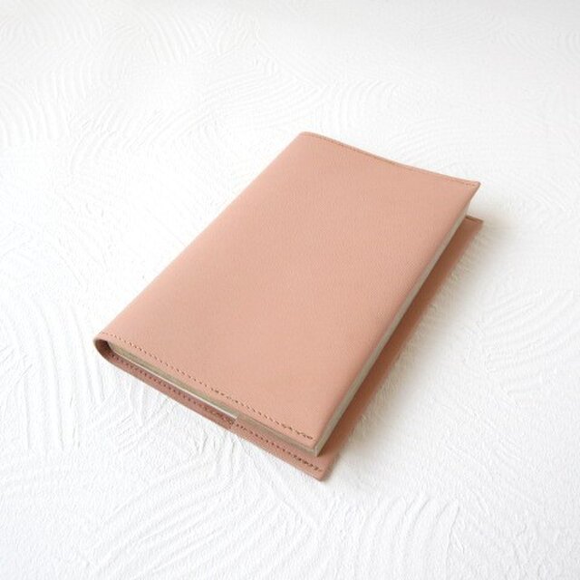 《カーフスキン》新書サイズ、コミック対応・一枚革のブックカバー・0679