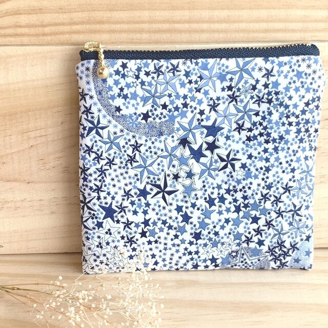 リバティ　12ｃｍファスナー　ぺたんこポーチ＜Adelajda＞(アデラジャ)