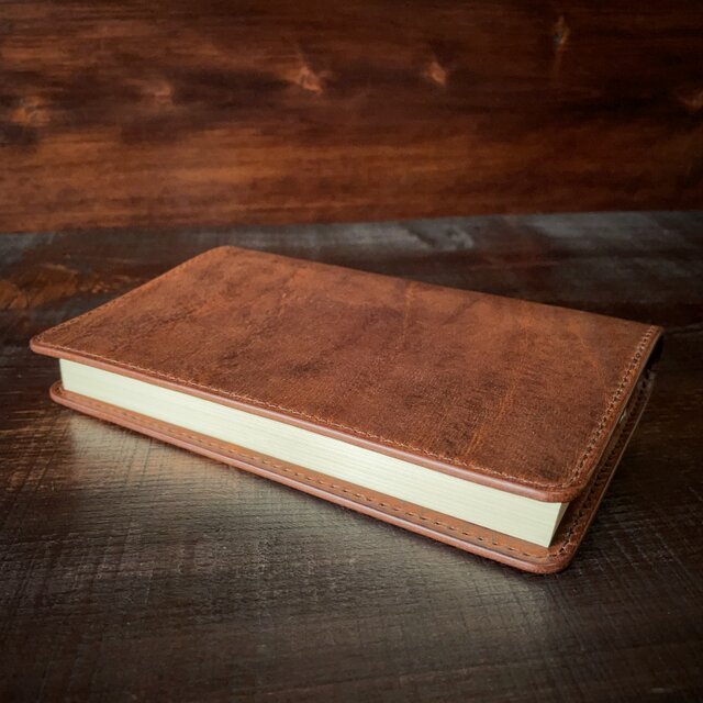 《新書判サイズ》レザーブックカバー（チョコ）