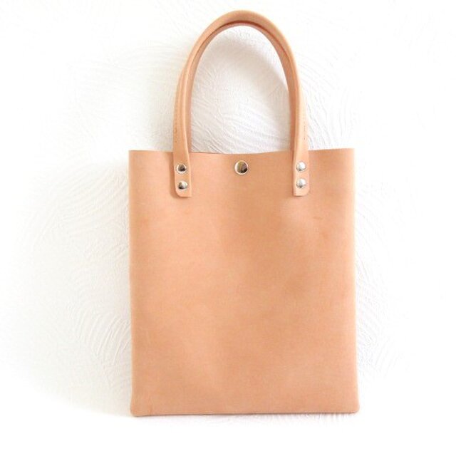 《牛革》ちょい持ちミニトート♪アプリコット・ヌバック・ワンレザー仕上げ・0451