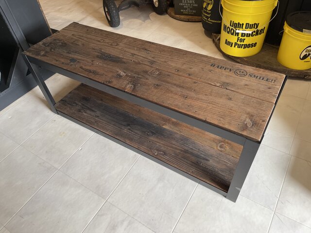 在庫あり　即納　TVボード　アイアン　ステンシル　足場板　古材　アップサイクル 在庫あり 即納 Ok Hotaru TVボード リビング アイアン ダーク