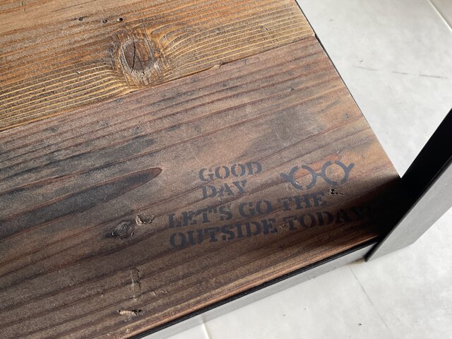 在庫あり　即納　TVボード　アイアン　ステンシル　足場板　古材　アップサイクル 在庫あり 即納 Ok Hotaru TVボード リビング アイアン ダーク