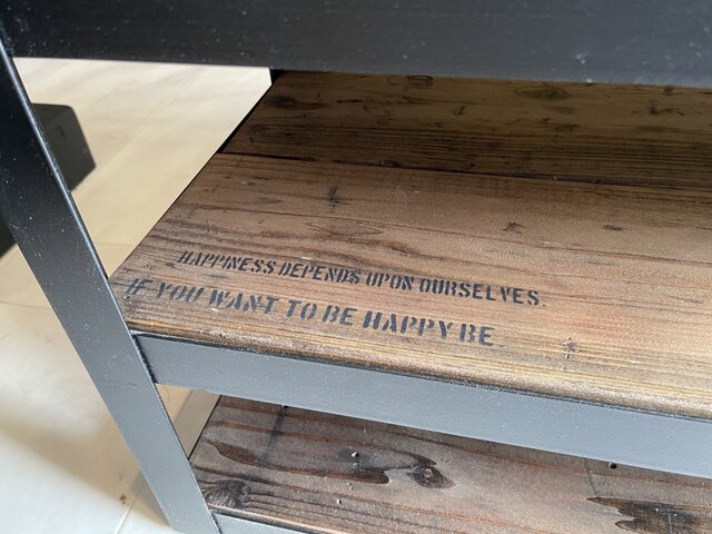 在庫あり　即納　TVボード　アイアン　ステンシル　足場板　古材　アップサイクル 在庫あり 即納 TVボード アイアン ステンシル 足場板 古材 アップ