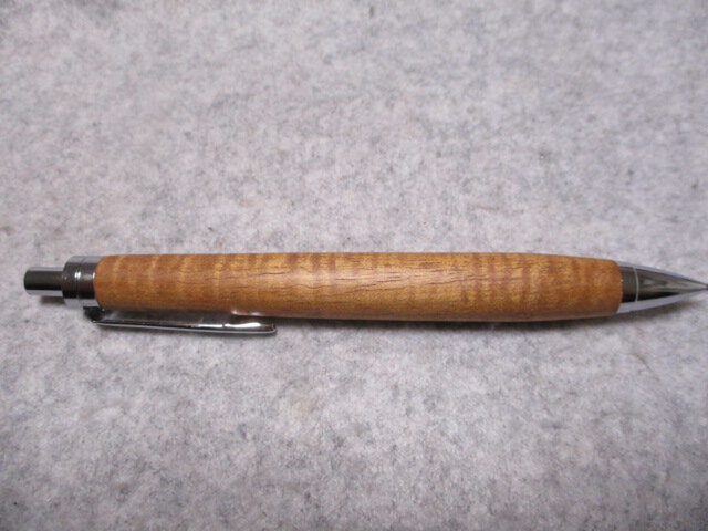 ハワイアンコア カーリー杢 椿油仕上げ 木軸シャープペンシル(0.5ミリ