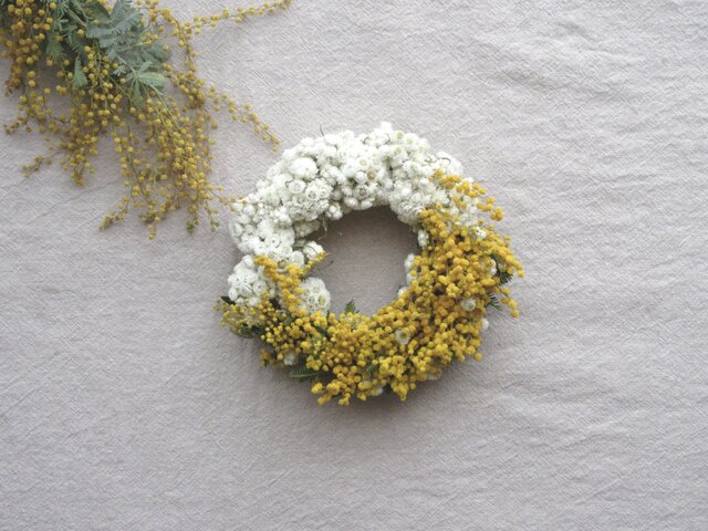 受注制作ミモザリースLLサイズ ミモザリース｜商品案内｜株式会社アスカ商会