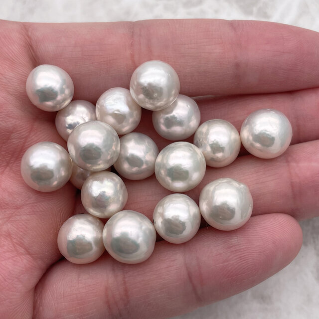 高品質 大珠本真珠の一粒スルーネックレス k14fg 10mm バロックパール 