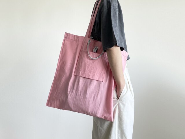 DAILY 2wayトートバッグ / コットン / ピンク | iichi 日々の暮らしを